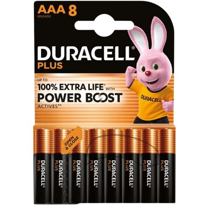 Duracell Plus Power Boost AAA batterij (potlood) Alkaline 1.5 V 8 stuk(s)