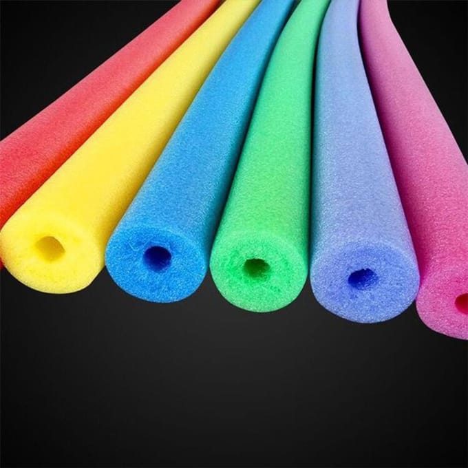 2 Stuks Zwembad Noodles met 2 Connectoren 59 Inch Holle Schuim Zwembad Zwem Noodles Schuim Noodles blue