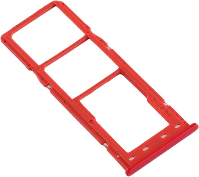 Voor Samsung A51 Sim/SD Kaarthouder Rood