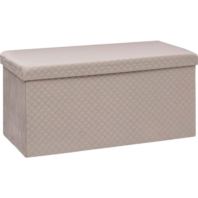Eazy Living Poef + Opbergbox Reims Beige