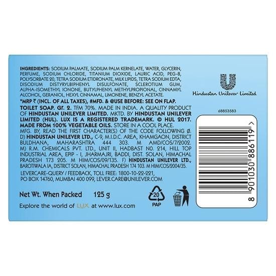 Pain de Savon Crème Blanc LUX International, 125 g white
