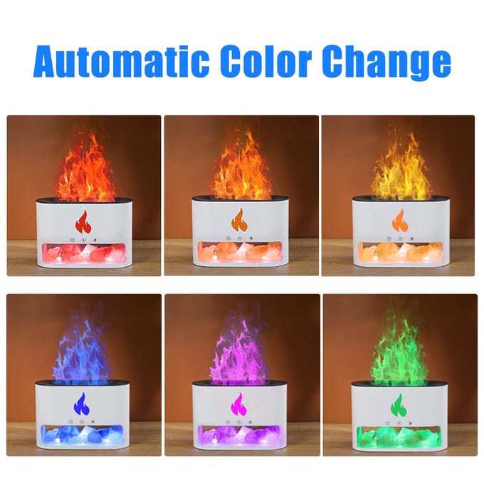 250 ml aromatherapie etherische olie-diffuser Type-C USB-aangedreven automatische uitschakeling nachtlampje 4 kleuren zwart