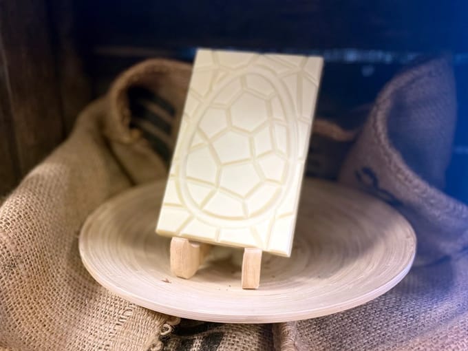 Chocolade paastablet van 200 gram witte chocolade