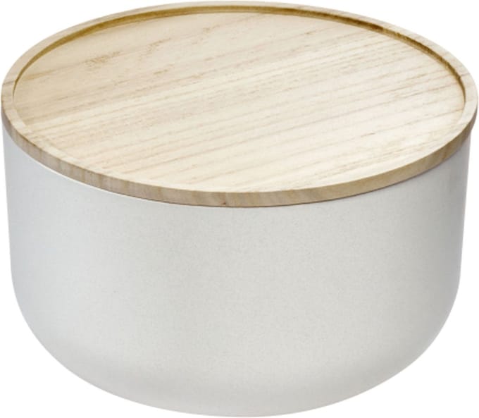 iDesign - Ro Pansino Voorraadpot met Deksel Large - Gerecycled Kunststof - Wit