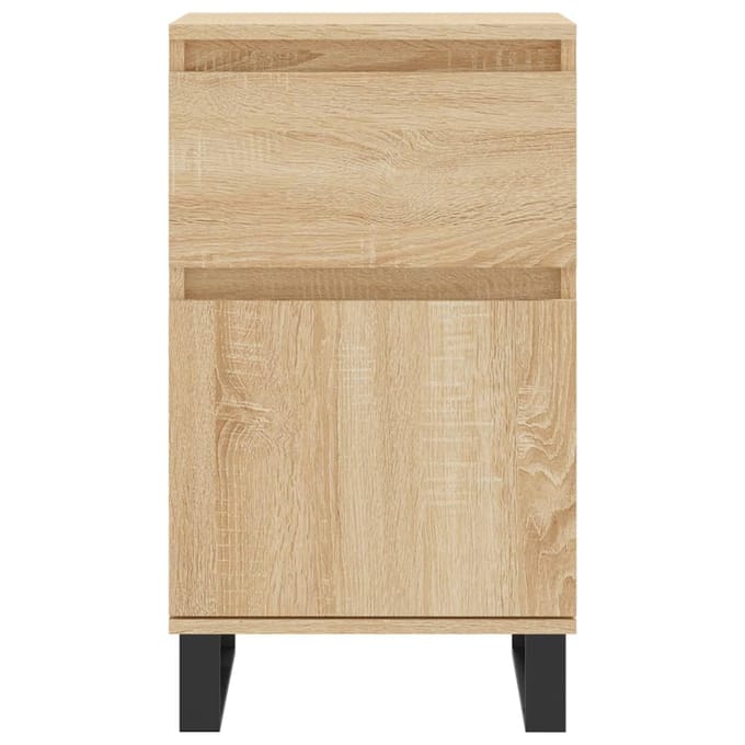 vidaXL - Dressoir - 40x35x70 - cm - bewerkt - hout - sonoma - eikenkleurig