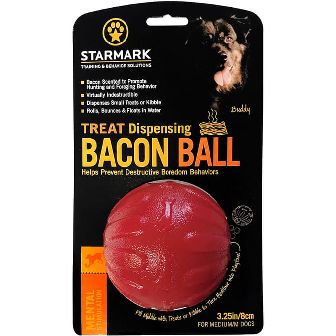 Starmark Traktatie Uitdelen Bacon Ball M Hondenspeelgoed