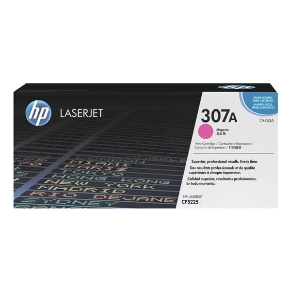 HP CE743A nr. 307A toner cartridge magenta (origineel)