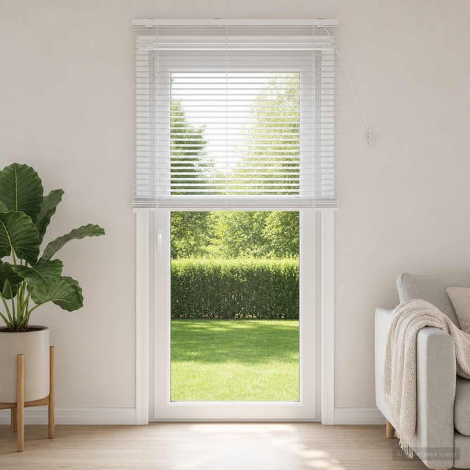 vidaXL - Venetiaanse - jaloezie - Wit - 100 - x - 250 - cm - 35 - mm