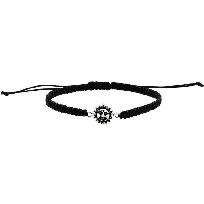 Zilveren armband - katoenen design - minimalistisch - unisex