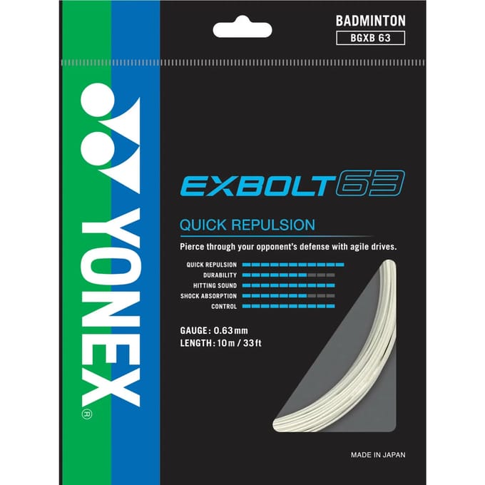 Badminton racketsnaren Yonex Bg Exbolt 63