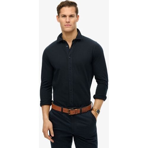 Superdry VINTAGE DESTROY PIQUE LS SHIRT Heren Overhemd