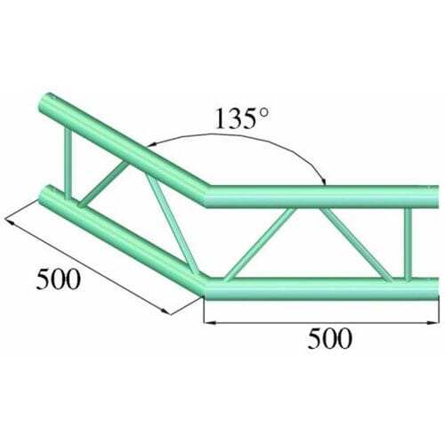 ALUTRUSS BILOCK BQ2-PAC23V 2-way Corner 135°