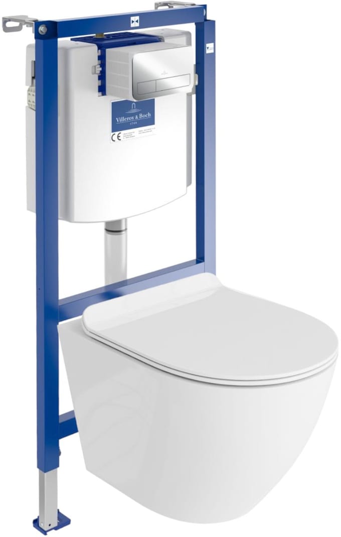 LAVITA complete toiletset SOFI SLIM randloos chroom