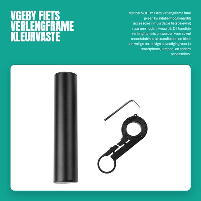 Dailygoods - Fiets Verlengframe - Kleurvaste Smartphone Houder voor Mountain & Racefietsen