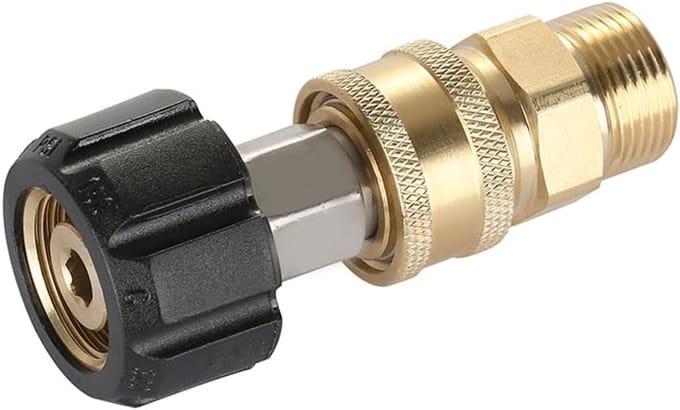 Dailygoods - 2-Delige Hogedrukreiniger Adapterset - Universele Snelle Koppeling