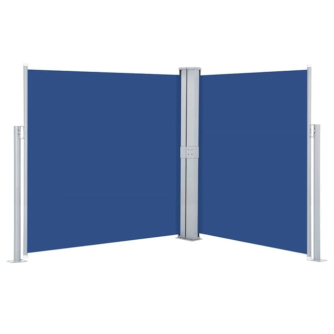 vidaXL - Windscherm - uittrekbaar - 160x600 - cm - blauw