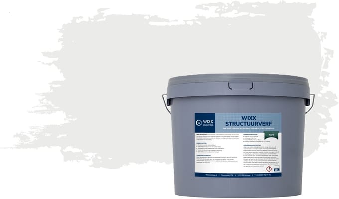 Wixx Structuurverf Mat - 10L - 10L - RAL 9003 | Signaalwit
