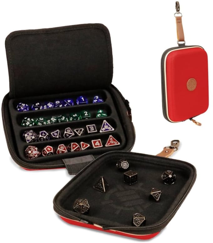 Enhance Board Game Dice Bag Designer Edition Red