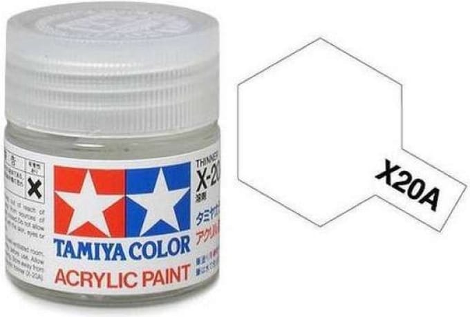 Tamiya Hobbyverf Acrylverf - X-20A Thinner for Acryl - 23ml Verdunner - 23 ml