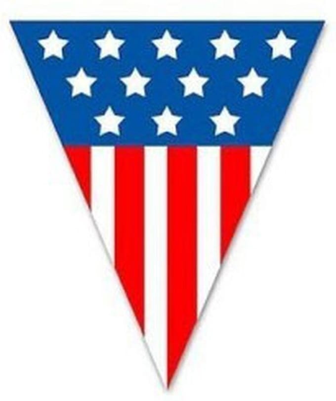 Vlaggenlijn punt USA