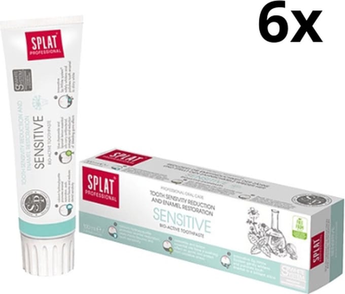 Splat Professional Sensitive Tandpasta – 6 x 100 ml – Voordeelverpakking
