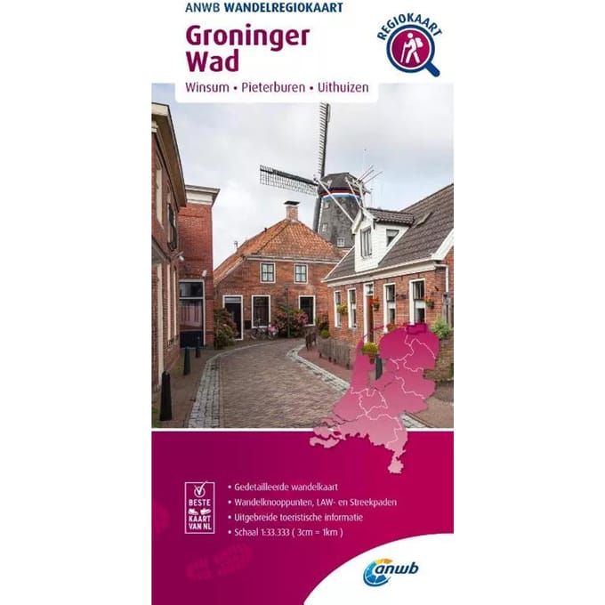 Groninger Wad - Anwb Wandelregiokaart - ANWB