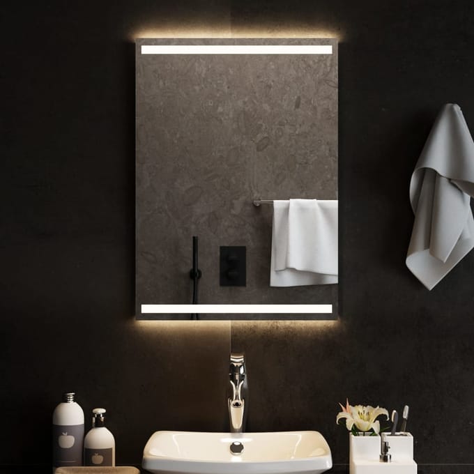 Vidaxl Miroir de Salle de Bain avec LED, 50x70 cm