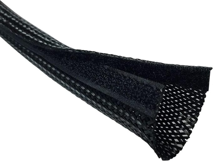 Kabel Organizer - Kabel Beschermer - Kabel Beheer - Klitvrij Sluiten - 6 Meter - Zwart