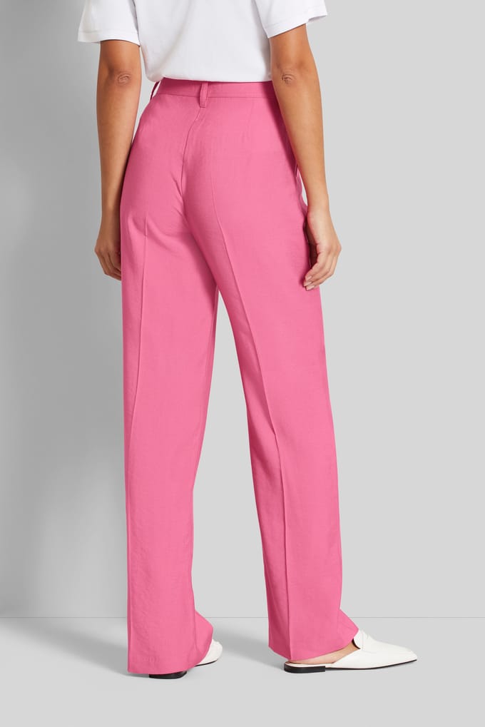 Bugatti Damen Casual broek met vouw