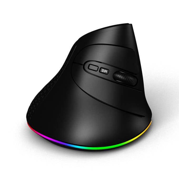 Draadloze Dual-mode Muis  2.4GBT5.1  Computermuis  Gaming Muis  Ergonomisch  Stil  Windows zwart