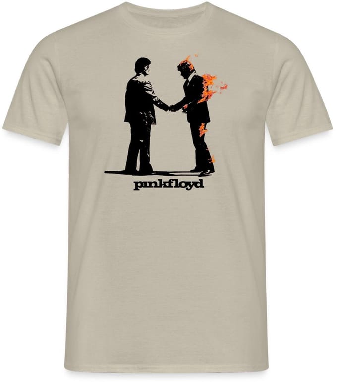 Pink Floyd Album Cover En Logo T-Shirt Heren