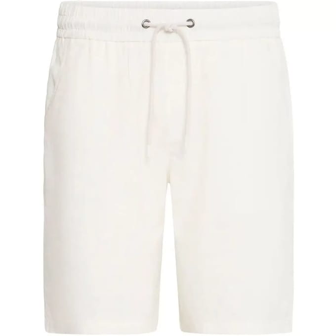 Regular fit sweatshorts van linnenmix, model 'BAY'