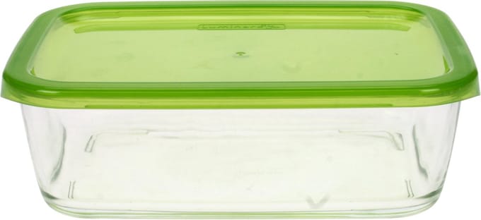 Keep N Box - bewaarbox glas - 197cl - rechthoek turquoise