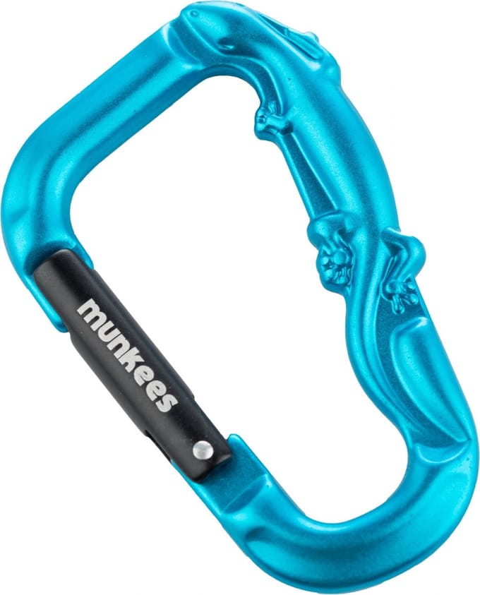 Munkees Karabijnhaak 3d Lizard 7 X 70 Mm Blauw
