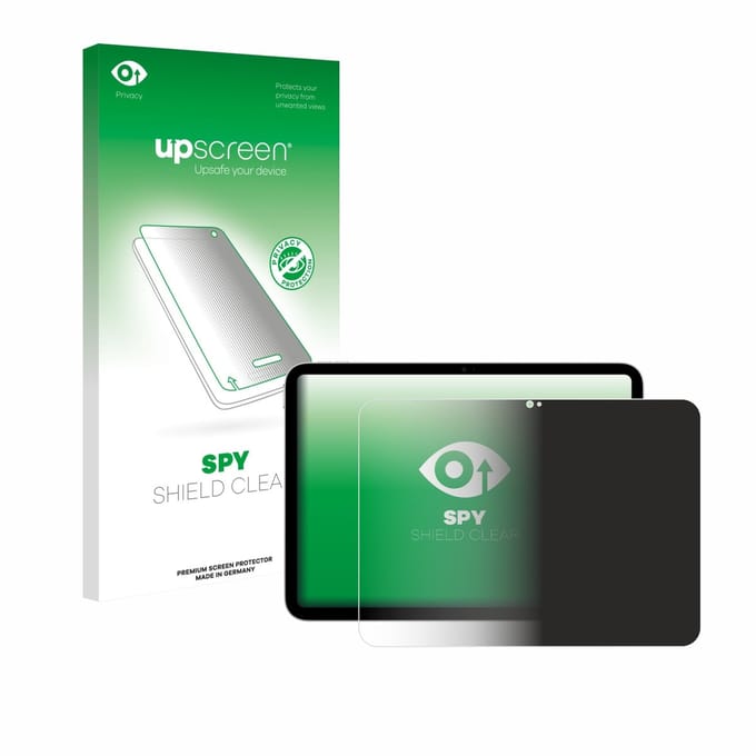 upscreen - privacy screenprotector voor Apple iPad A16 11" 2025 (11. Gen.) - Folie Beschermfolie Blauwlichtfilter