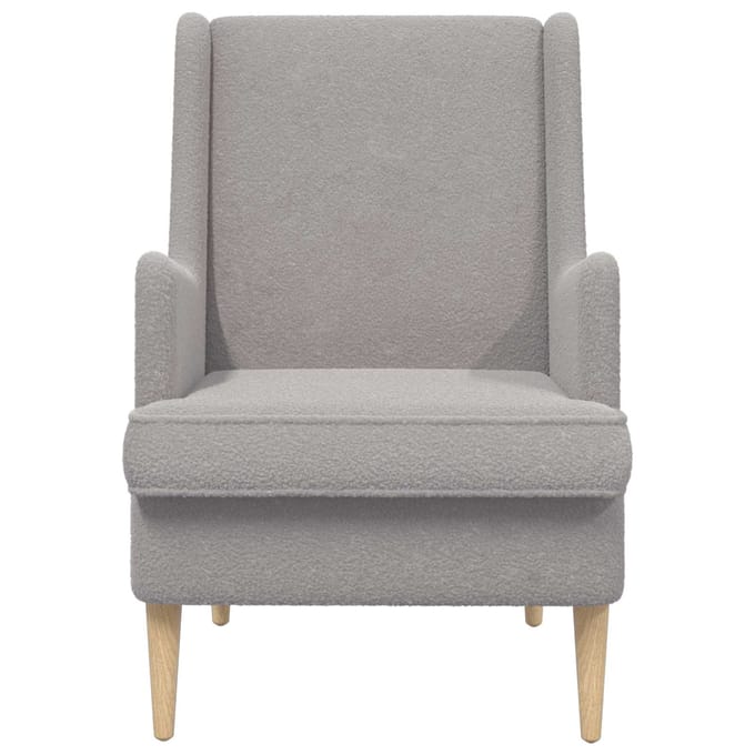 vidaXL - Fauteuil - Lichtgrijs - Bouclé