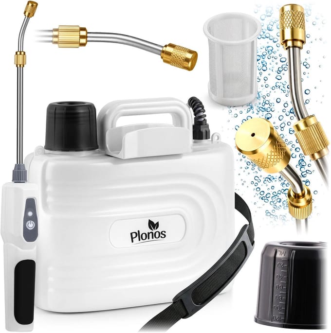 Plonos PL-608 Serie - Draagbare Accu-Drukspuit - 5 Liter - Verstelbare Kop