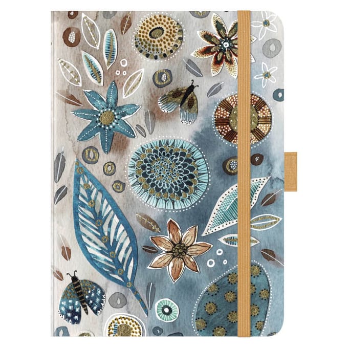 Luxe agenda groot - Floral Collage - 2026