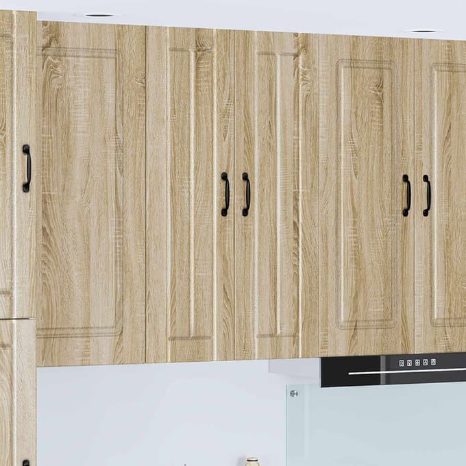 vidaXL - Wandkast - LUCCA - Sonoma - Eiken - 60 - x - 31 - x - 100 - cm - Bewerkt - hout