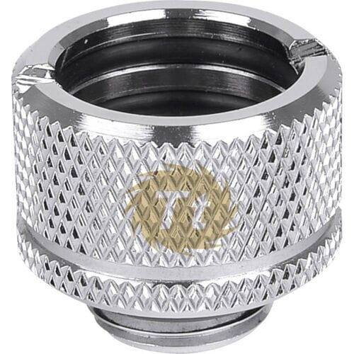 Thermaltake Pacific G1/4 PETG Tube 5/8” (16mm) OD Adapter – Chrome Waterkoelingfitting