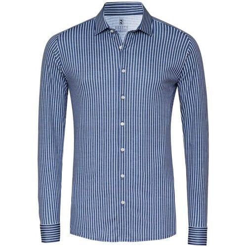Desoto Overhemd Casual Kent Collar Twill Pattern Stripe Navy / male