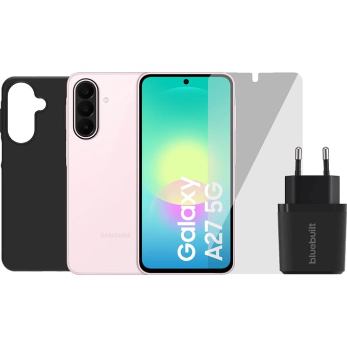 Samsung Galaxy A27 256GB Roze 5G + Compleet Accessoirepakket