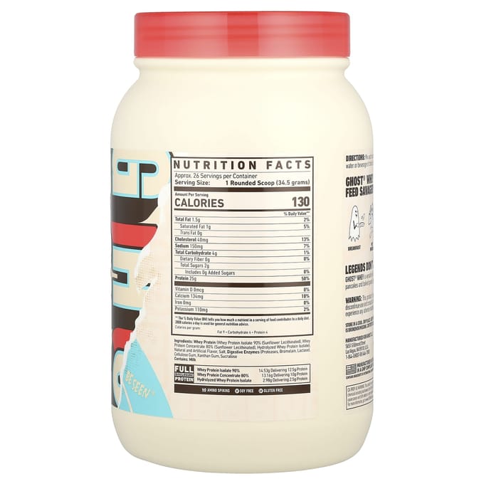 Ghost, Wei-eiwit, Cereal Milk®, 2 pond (924 g)