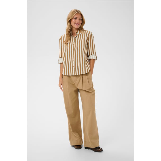 Saint Tropez ZalindaSZ Shirt Dames T-shirt - Tiger's Eye Ice Stripe