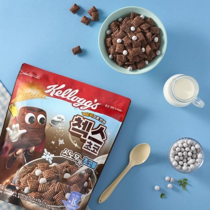 Kellogg's Chex Choco Snow Choco Ball 400g (3 Options) #1PCS gray