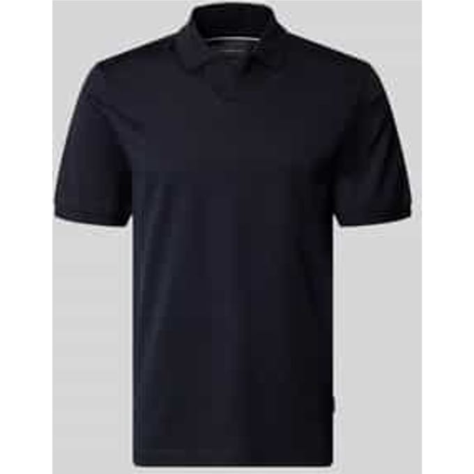 regular fit poloshirt met structuurpatroon
