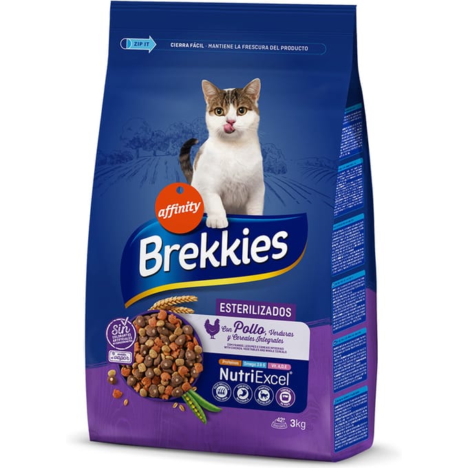 4x3kg Brekkies Sterilized Kattenvoer