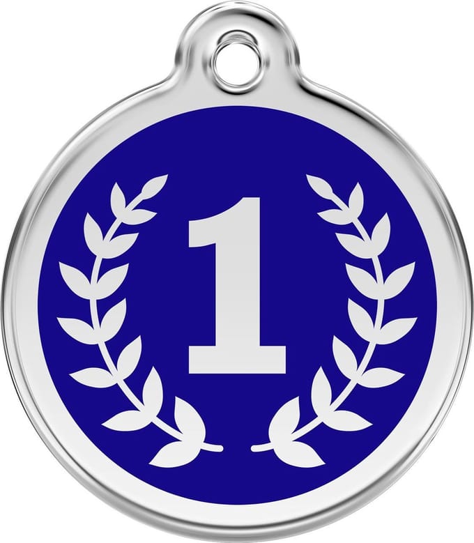 Red Dingo Hondenpenning 38 mm winnaar kampioen medaille
