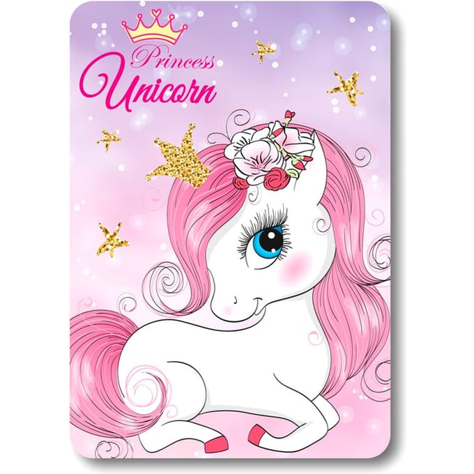 Unicorn fleece deke 100 x 140 cm