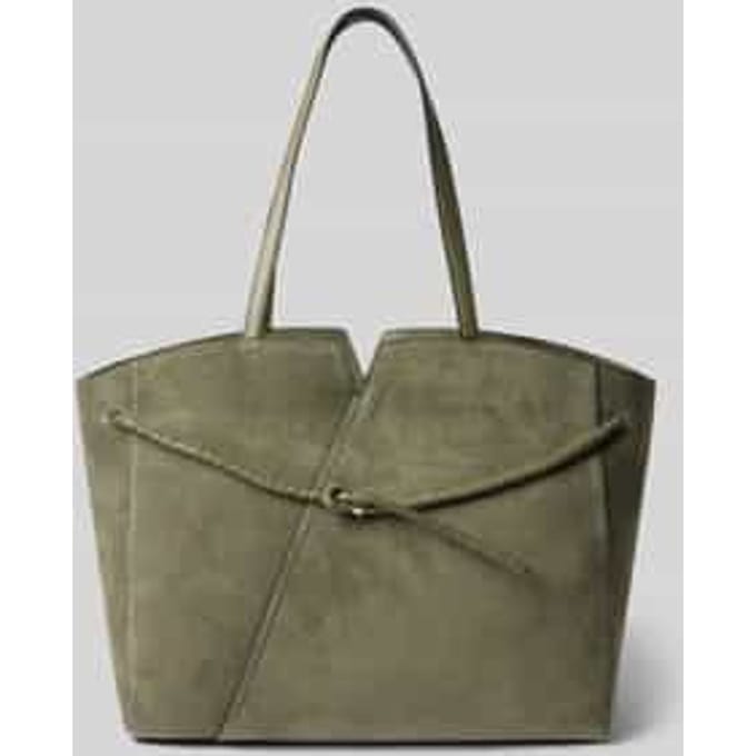 Shopper van echt rundleer